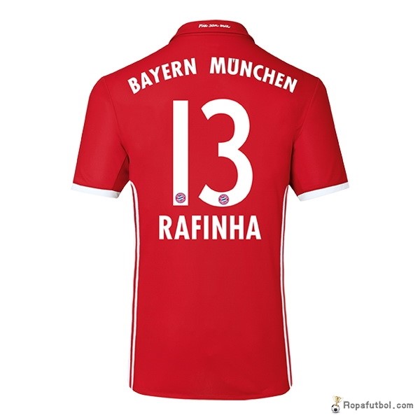 Camiseta Bayern de Múnich Replica Primera Ropa Rafinha 2016/17 Rojo